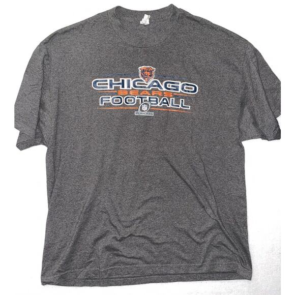 Vtg 2006 Chicago Bears Playoffs Shirt Mens 2XL Gray Crew Neck Short Sleeve Y2K - Picture 1 of 5